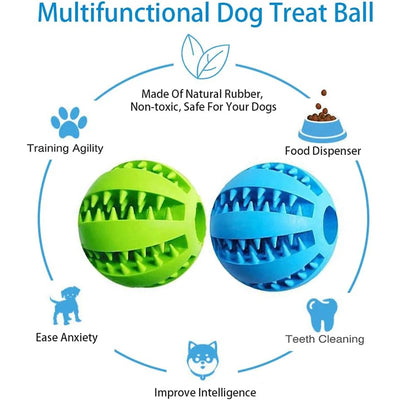 Dogs & cats Interactive ball toy & helps cleaning teeth